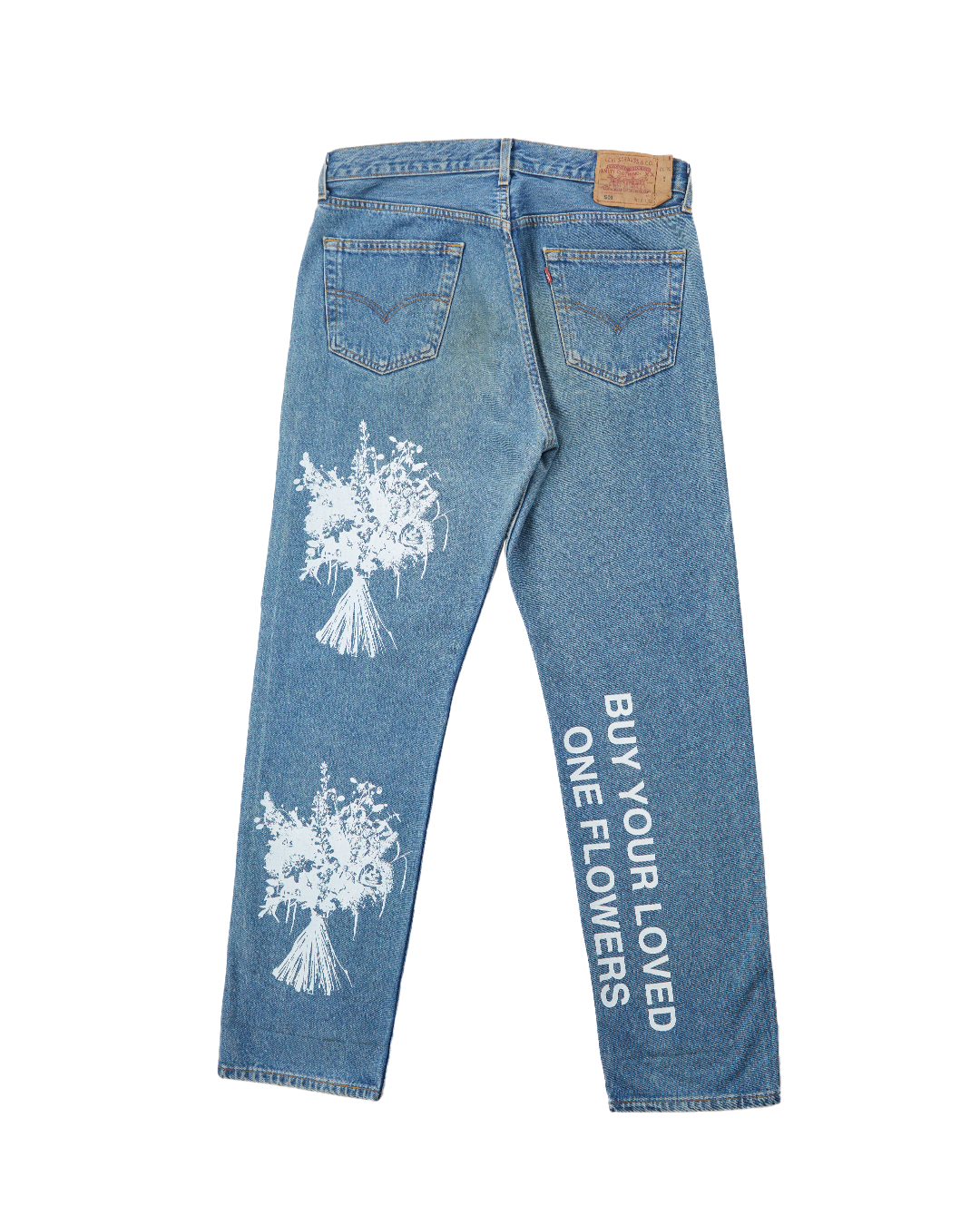 BUY YOUR LOVED ONE FLOWERS Full printed Levi’s W36 L32