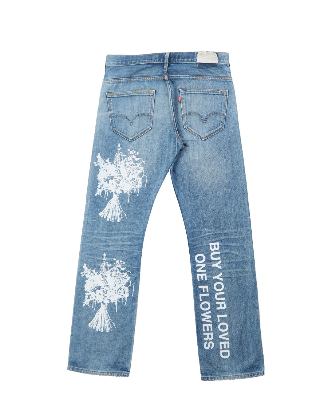 BUY YOUR LOVED ONE FLOWERS Full printed Levi’s W33 L34