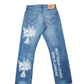 BUY YOUR LOVED ONE FLOWERS Full printed Levi’s W33 L34