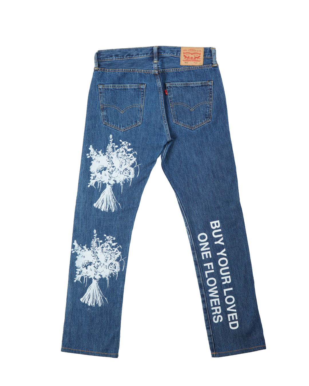 BUY YOUR LOVED ONE FLOWERS Full printed Levi’s W32 L34